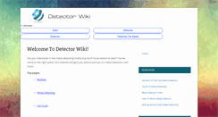Desktop Screenshot of detectorwiki.com