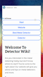 Mobile Screenshot of detectorwiki.com